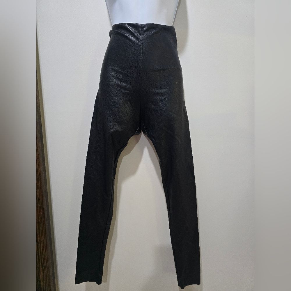 Commando Women's Perfect Control Faux Leather Leggings NWOT size Medium Black - Picture 3 of 5